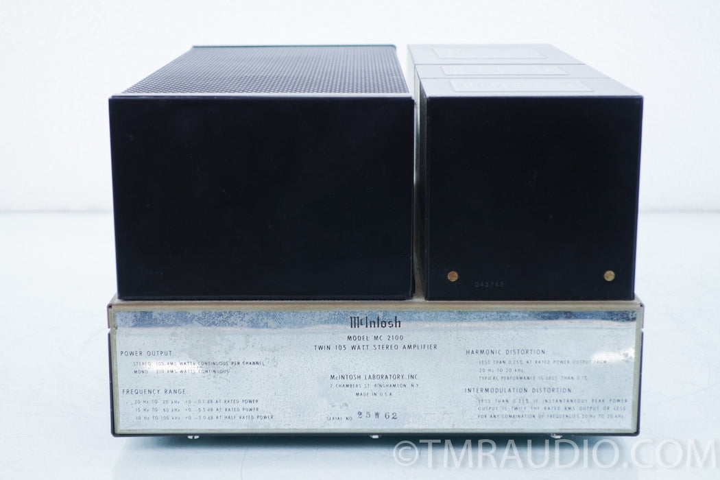 McIntosh MC 2100 Vintage Stereo Power Amplifier