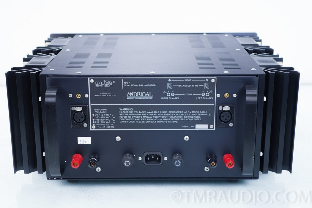 Mark Levinson No. 27 Dual Mono Power Amplifier 1