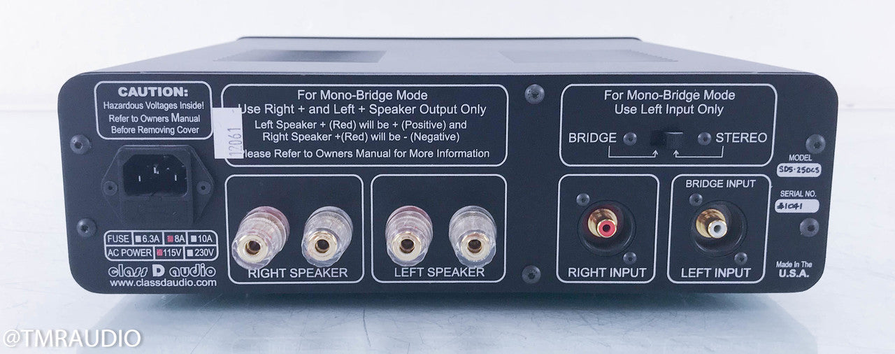 Class D Audio SDS-250CS Stereo Power Amplifier