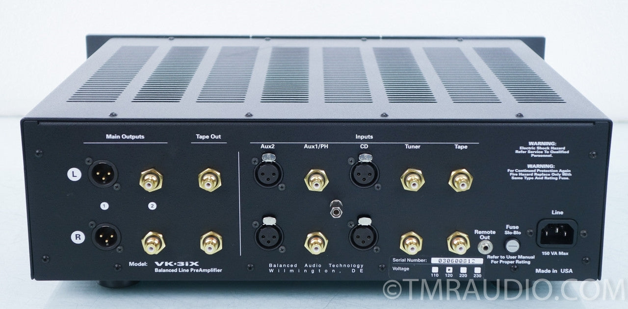 Balanced Audio Technology VK-3ix Tube Preamplifier