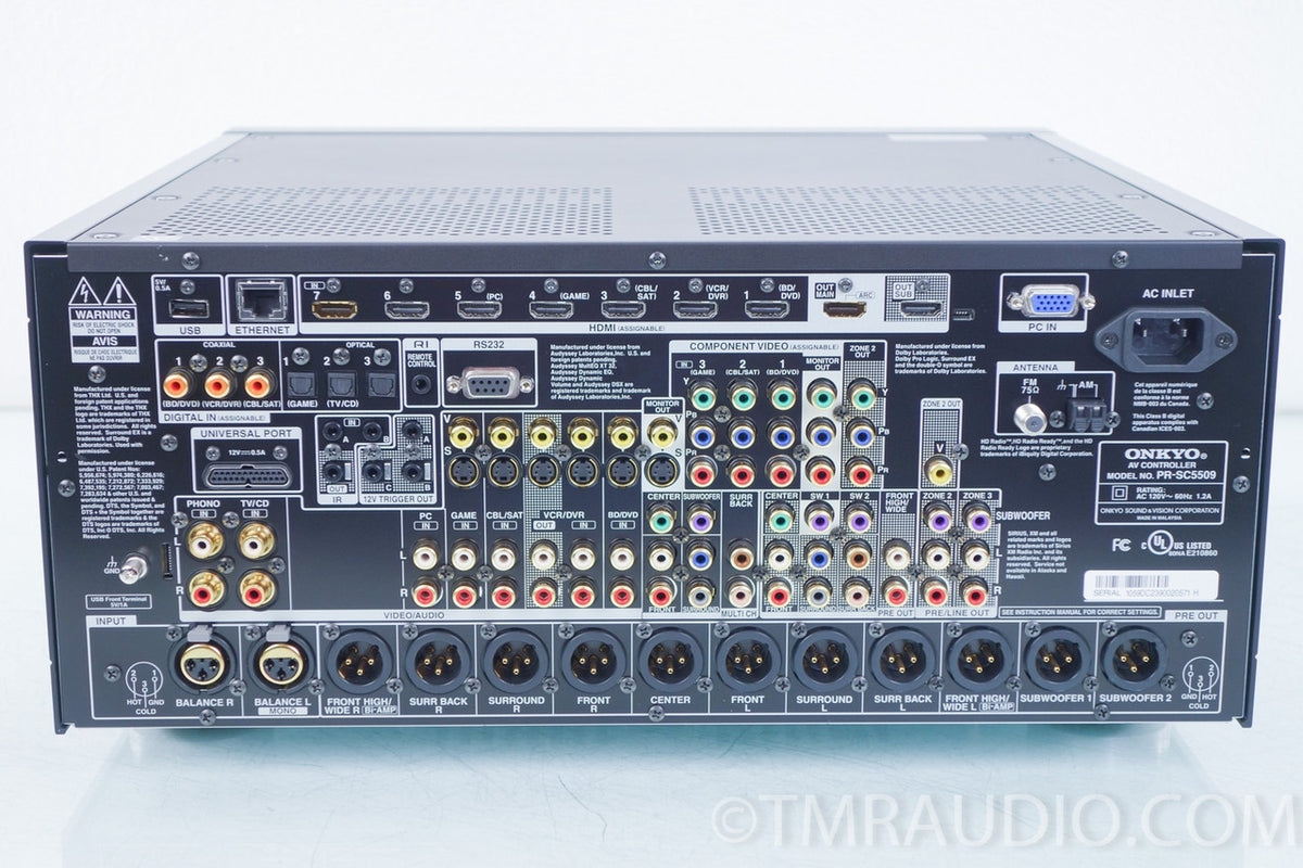 Onkyo PR-SC5509 Home Theater Preamplifier / Processor — The Music Room