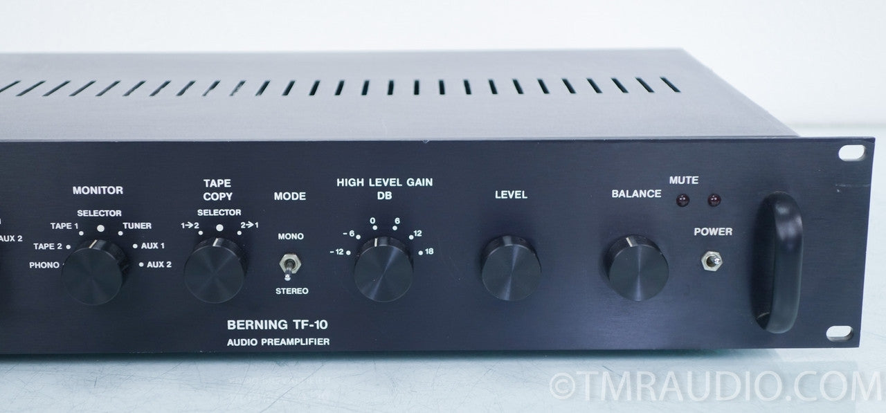 Berning TF-10 Stereo Tube Preamplifier
