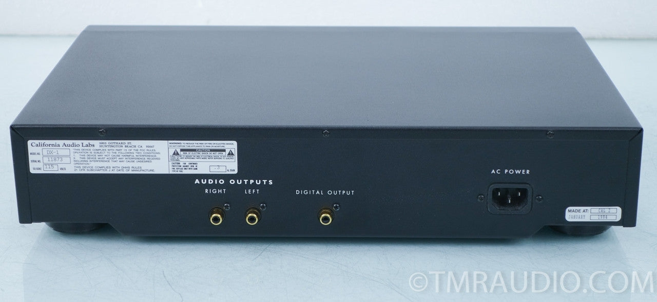 California Audio Labs DX-1 CD Player