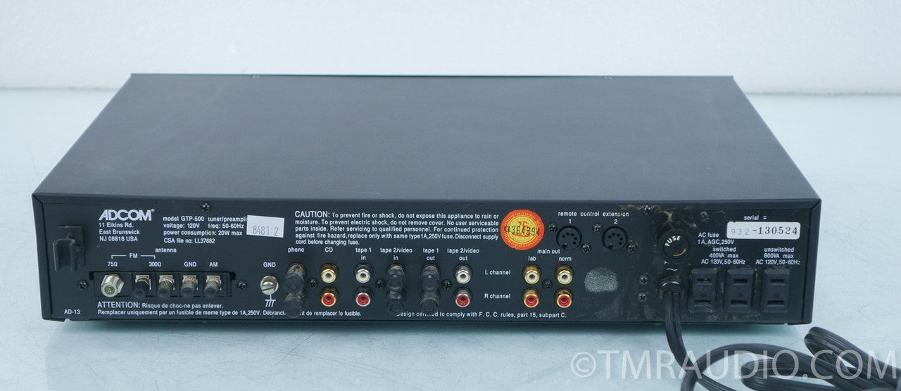 Adcom GTP-500 Preamplifier / Tuner