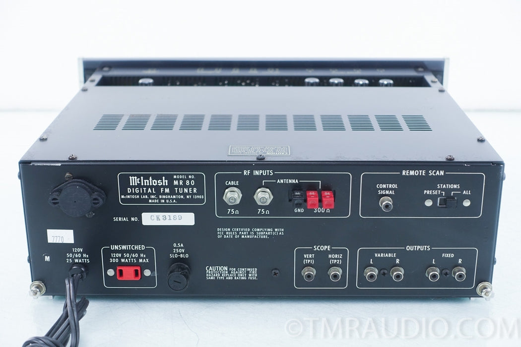 McIntosh MR80 Vintage FM Tuner