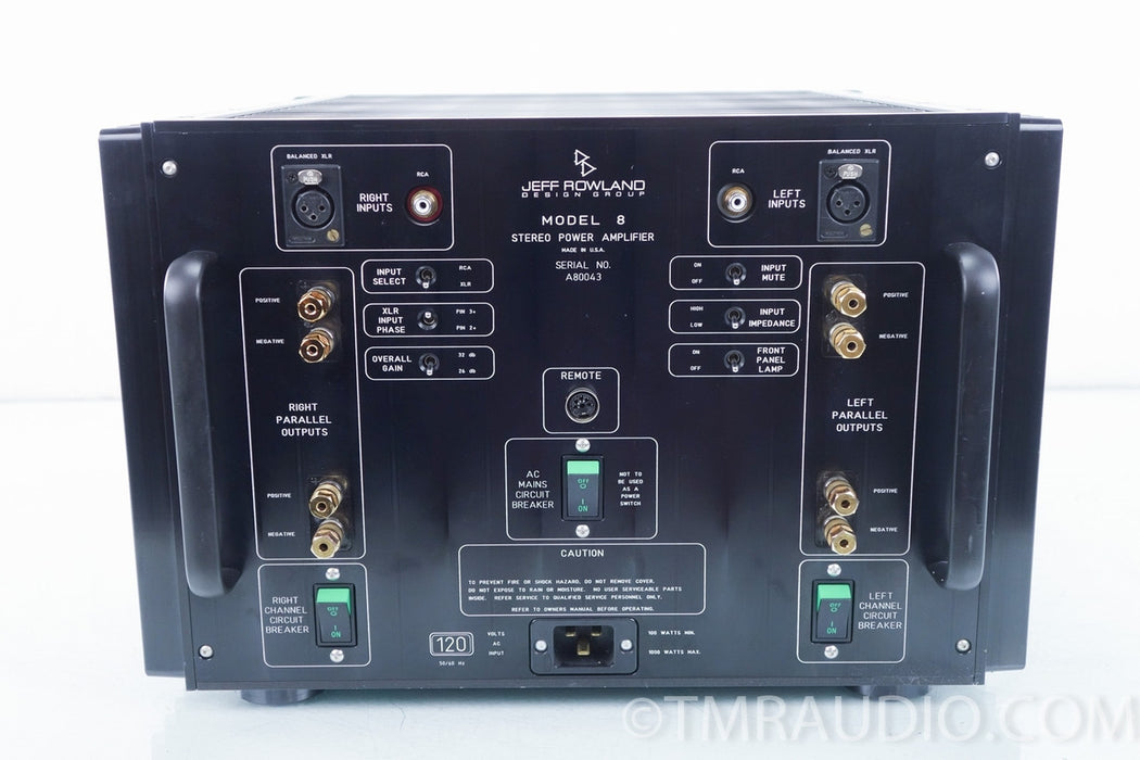 Jeff Rowland 8T Stereo Power Amplifier