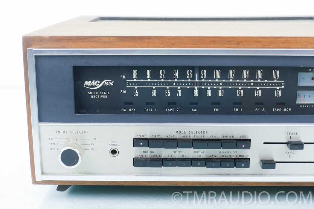 McIntosh MAC 1900 Vintage Stereo Receiver AS-IS (No FM)