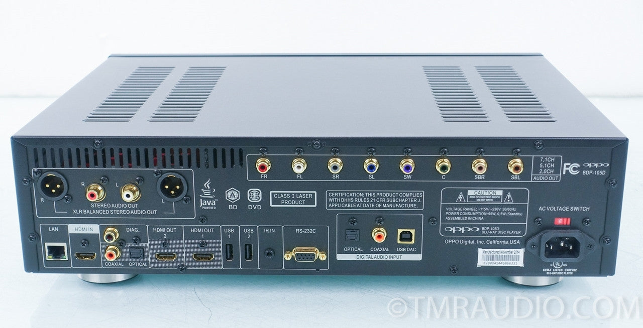 Oppo BDP-105D Bluray DVD / CD Player