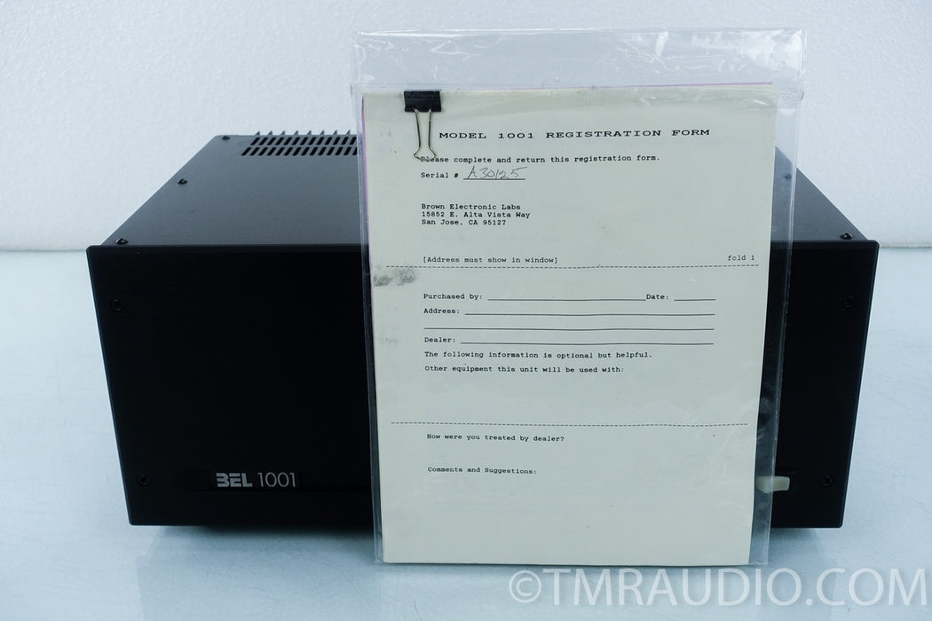 BEL 1001 mk iii Stereo Amplifier