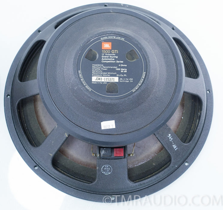 JBL 1500 GTI 15" Woofer 1500GTI Grand Tourismo Automotive Competition Woofer