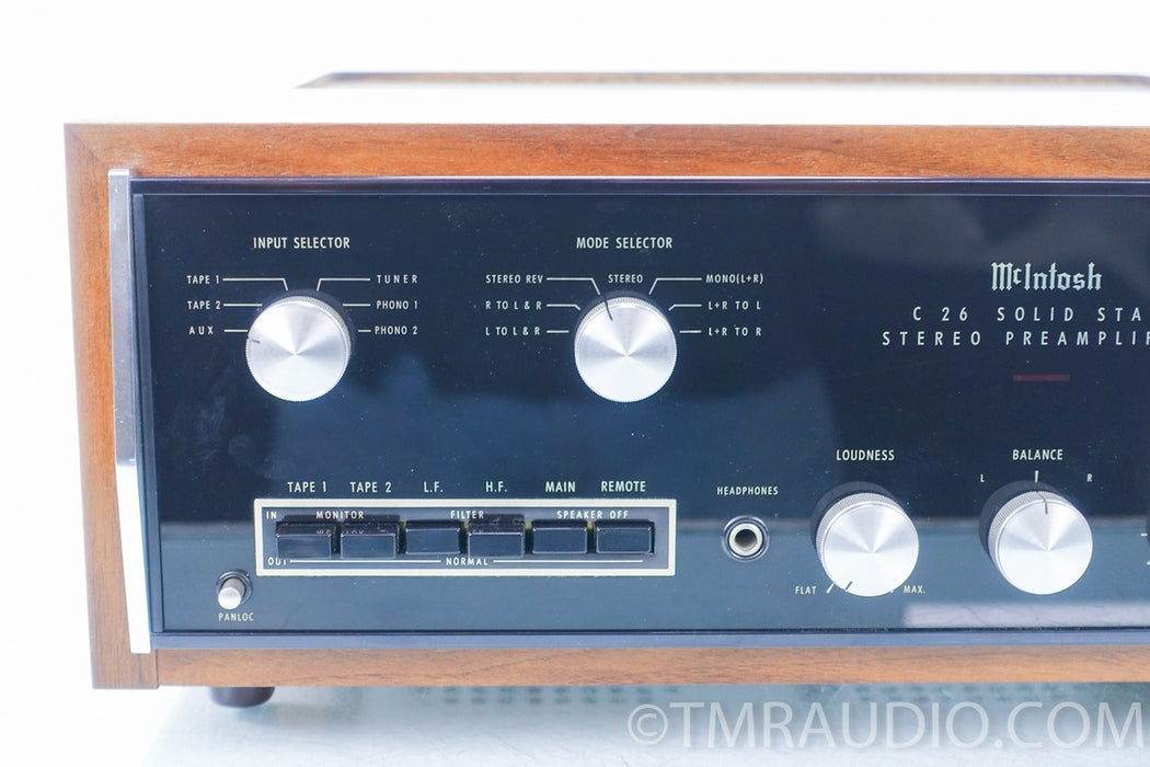 McIntosh C26 Stereo Vintage Preamplifier