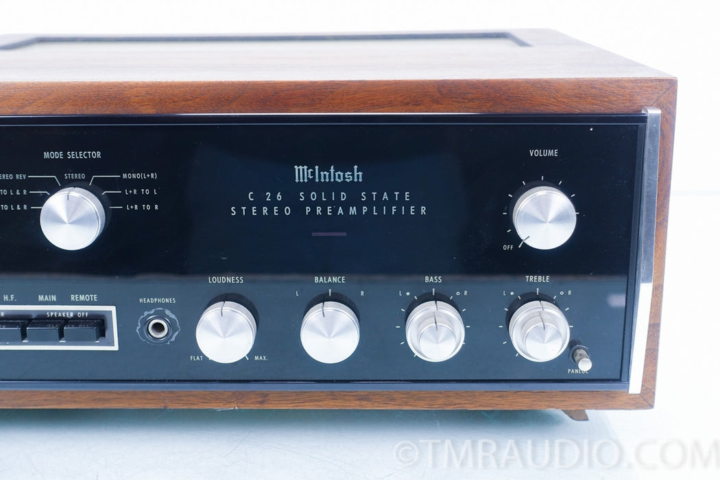 McIntosh C26 Stereo Vintage Preamplifier