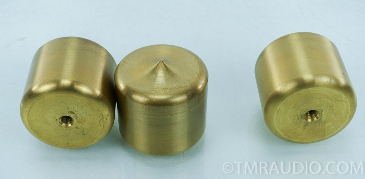 Mapleshade Threaded Heavyfoot v.3 Brass Feet (Set of 3) 2" h