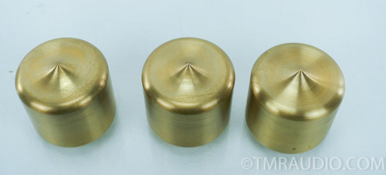 Mapleshade Threaded Heavyfoot v.3 Brass Feet (Set of 3) 2" h