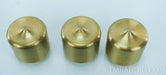 Mapleshade Threaded Heavyfoot v.3 Brass Feet (Set of 3) 2" h