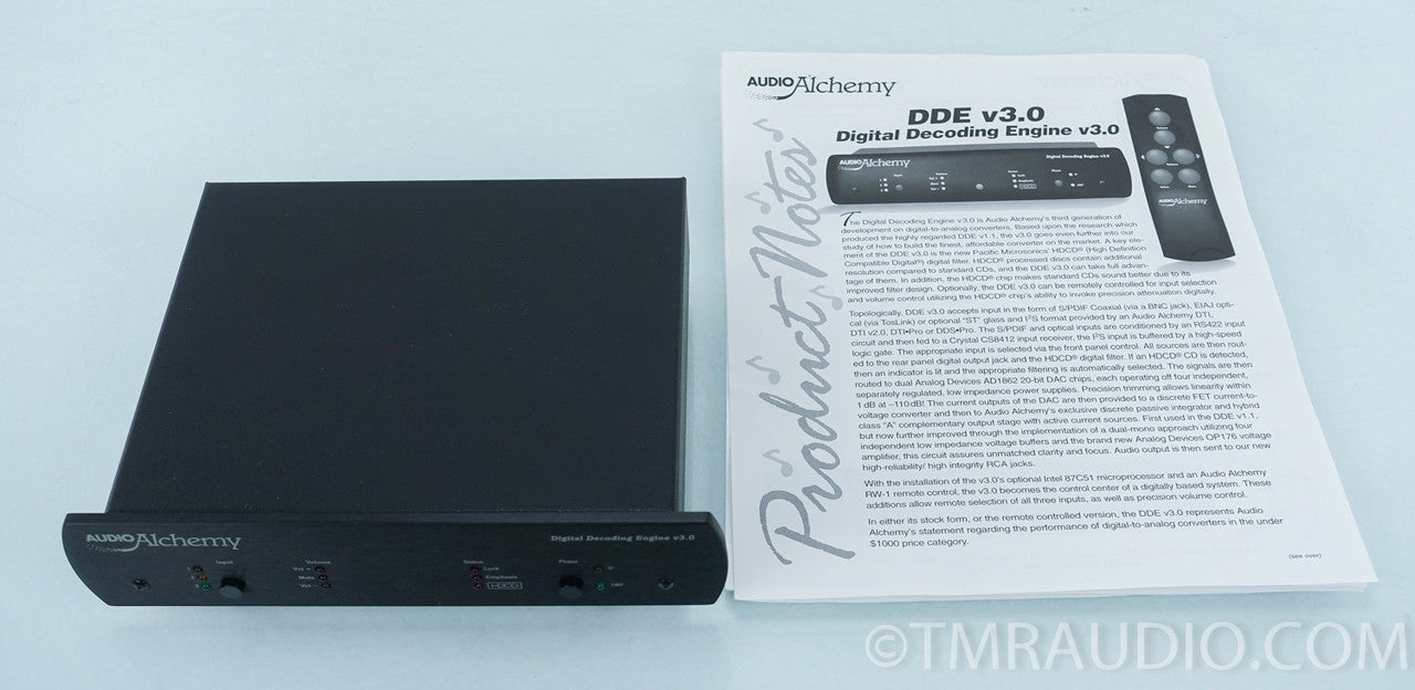 Audio Alchemy DDE v3.0 DAC (no power supply)