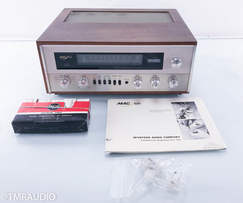 McIntosh MAC 1500 Vintage Tube Receiver (Power Switch Fixed to On)