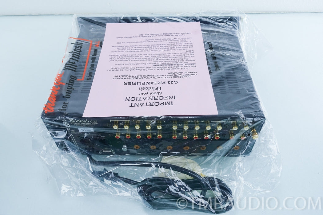 McIntosh C22 Commemorative Edition Stereo Preamplifier (NEW)