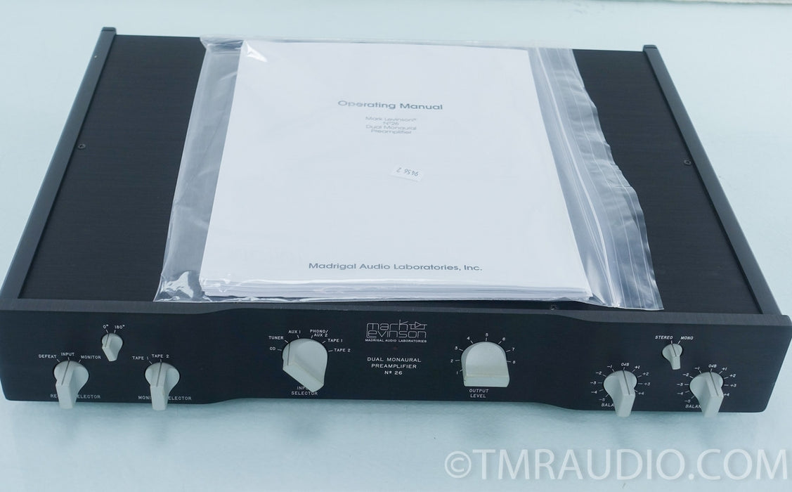 Levinson No. 26 Stereo Preamplifier (no power supply)