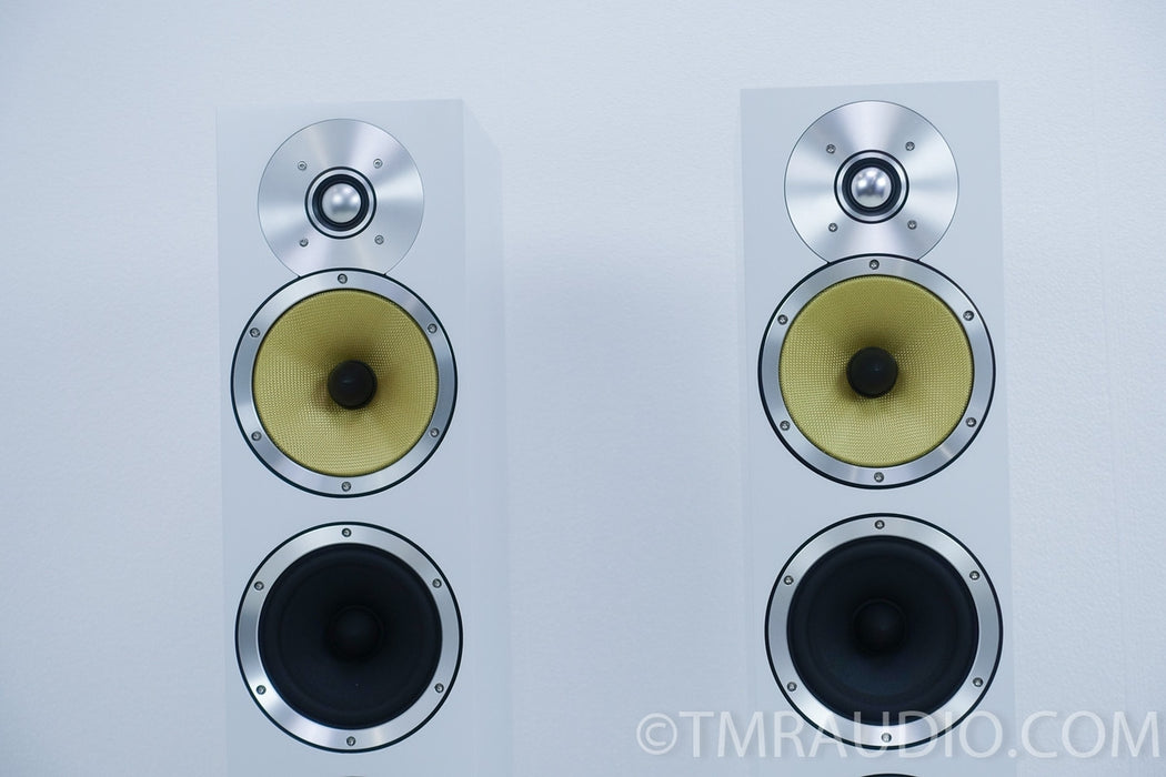 B&W CM8 Speakers, Gloss White