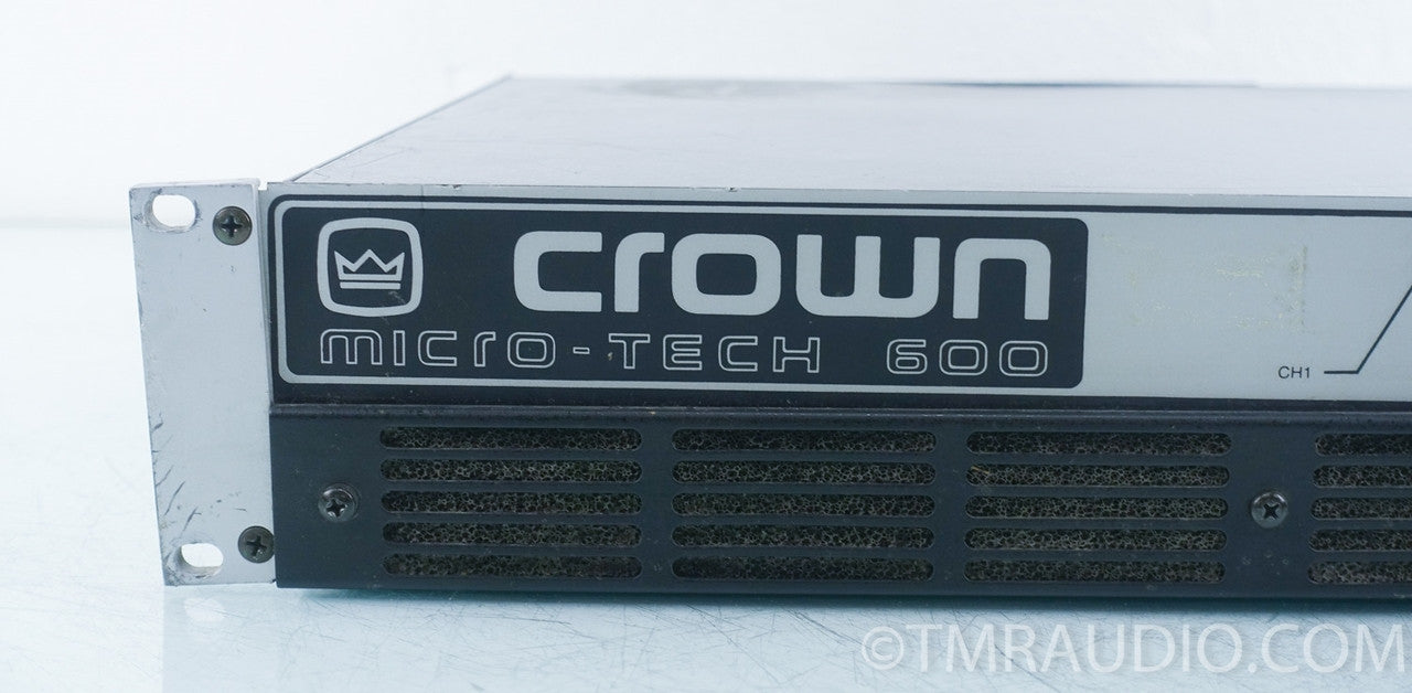 Crown Micro-Tech 600 Stereo Power Amplifier