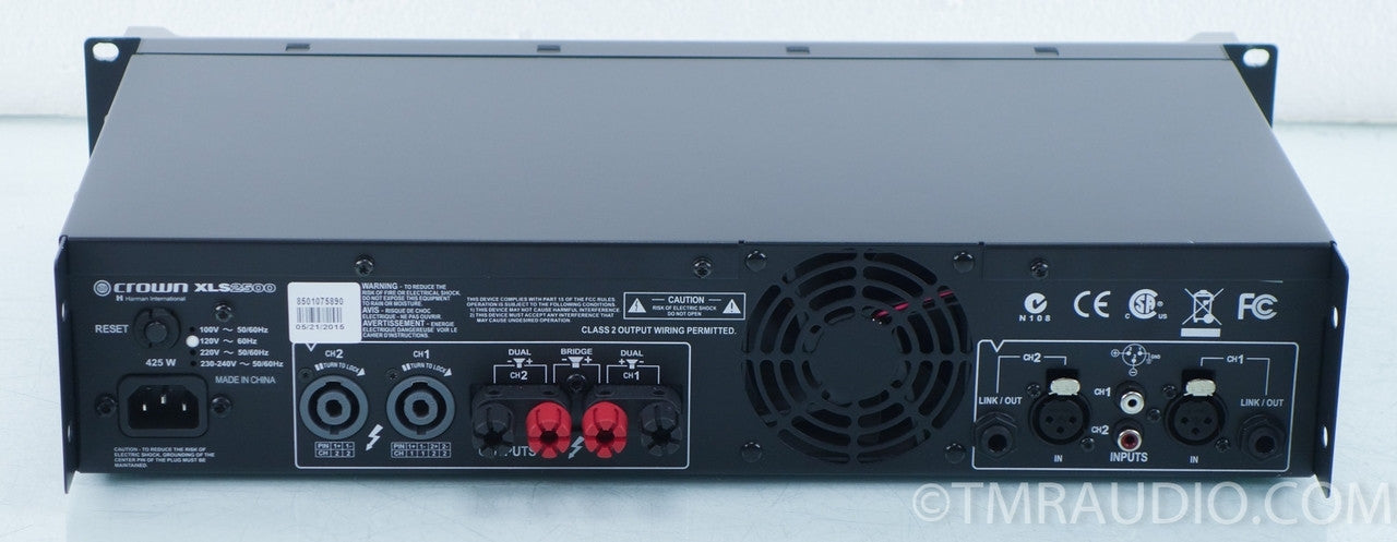 Crown XLS2500 Professional Stereo Power Amplifier