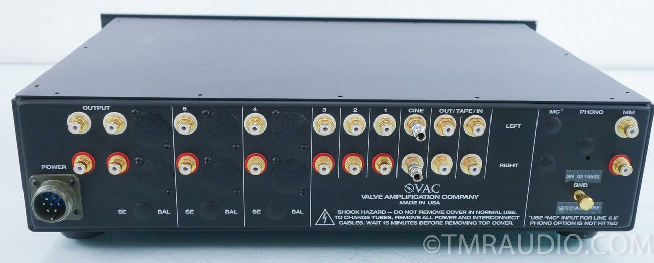 VAC Standard LE Stereo Tube Preamplifier