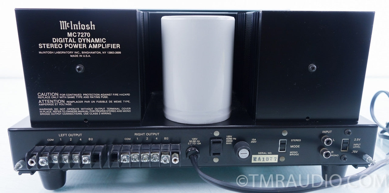 McIntosh MC7270 Stereo Power Amplifier
