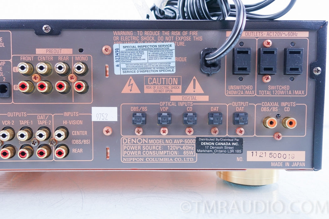 Denon AVP-5000 Preamplifier / Processor AS-IS (no power)