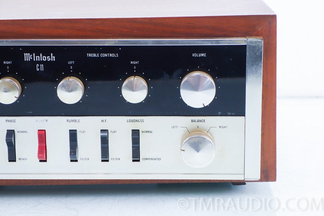 McIntosh C11 Vintage Stereo Preamplifier w/ Wood Case