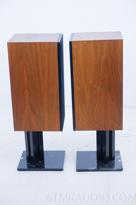 B&W Matrix 2 Speakers with Marble Stands