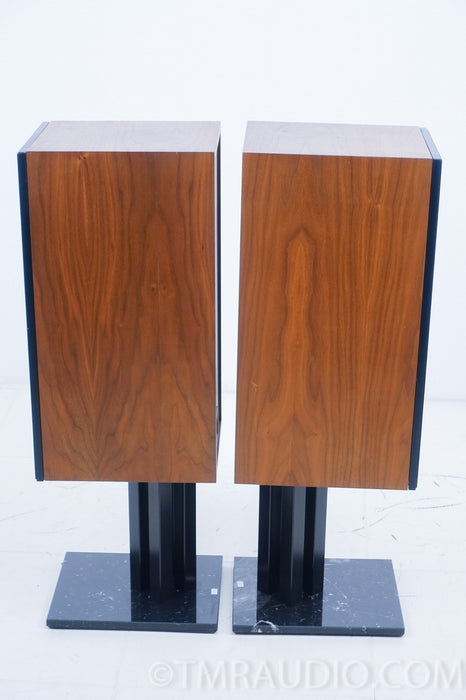 B&W Matrix 2 Speakers with Marble Stands
