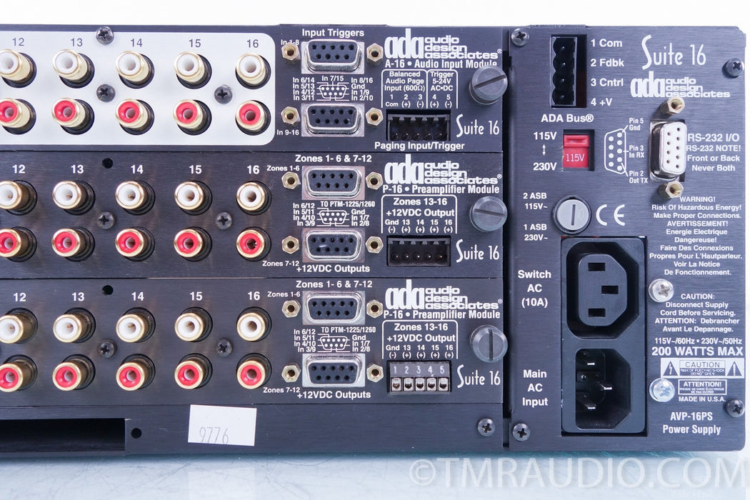 ADA AVP-16 Suite 16 Multi Room Audio Matrix Switch