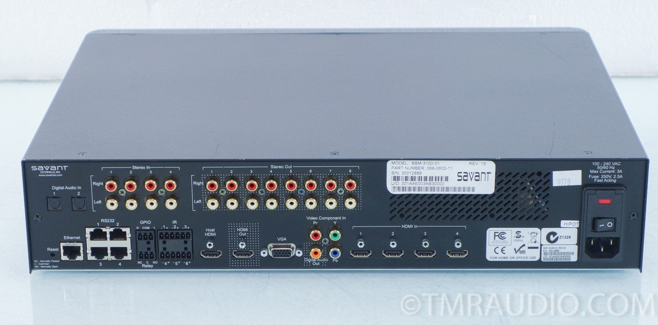 Savant SSM-3100 A/V Controller AS-IS