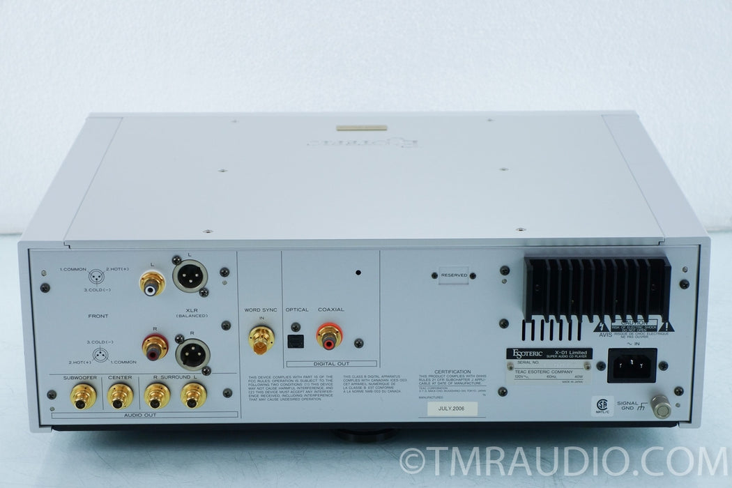 Esoteric X-01 Limited SACD / CD Player