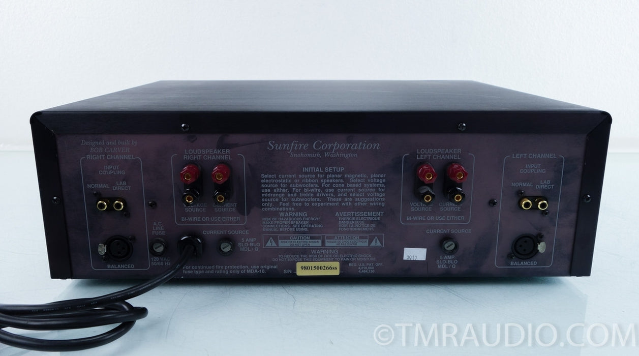 Sunfire Signature Stereo Power Amplifier (600w x 2)