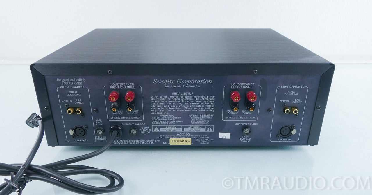Sunfire Signature Stereo Power Amplifier (600w x 2) 1