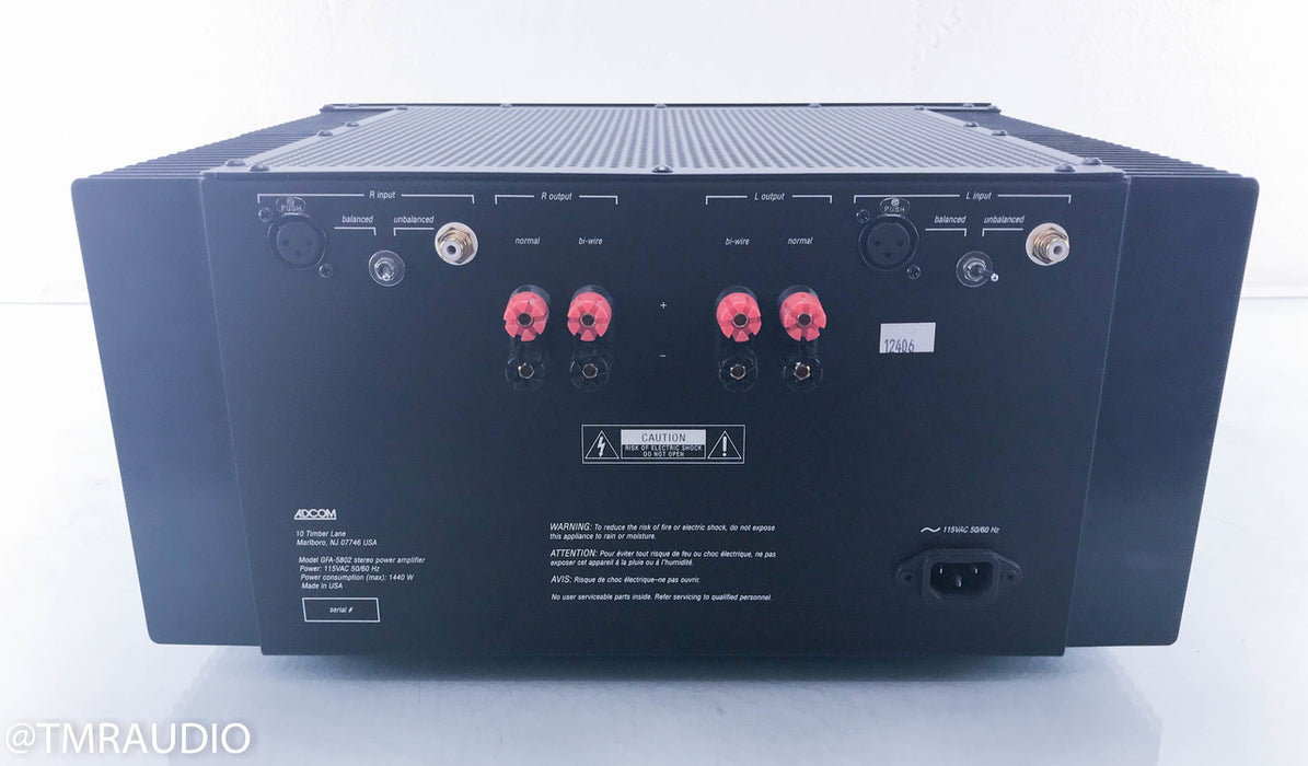 Adcom GFA-5802 Stereo Power Amplifier