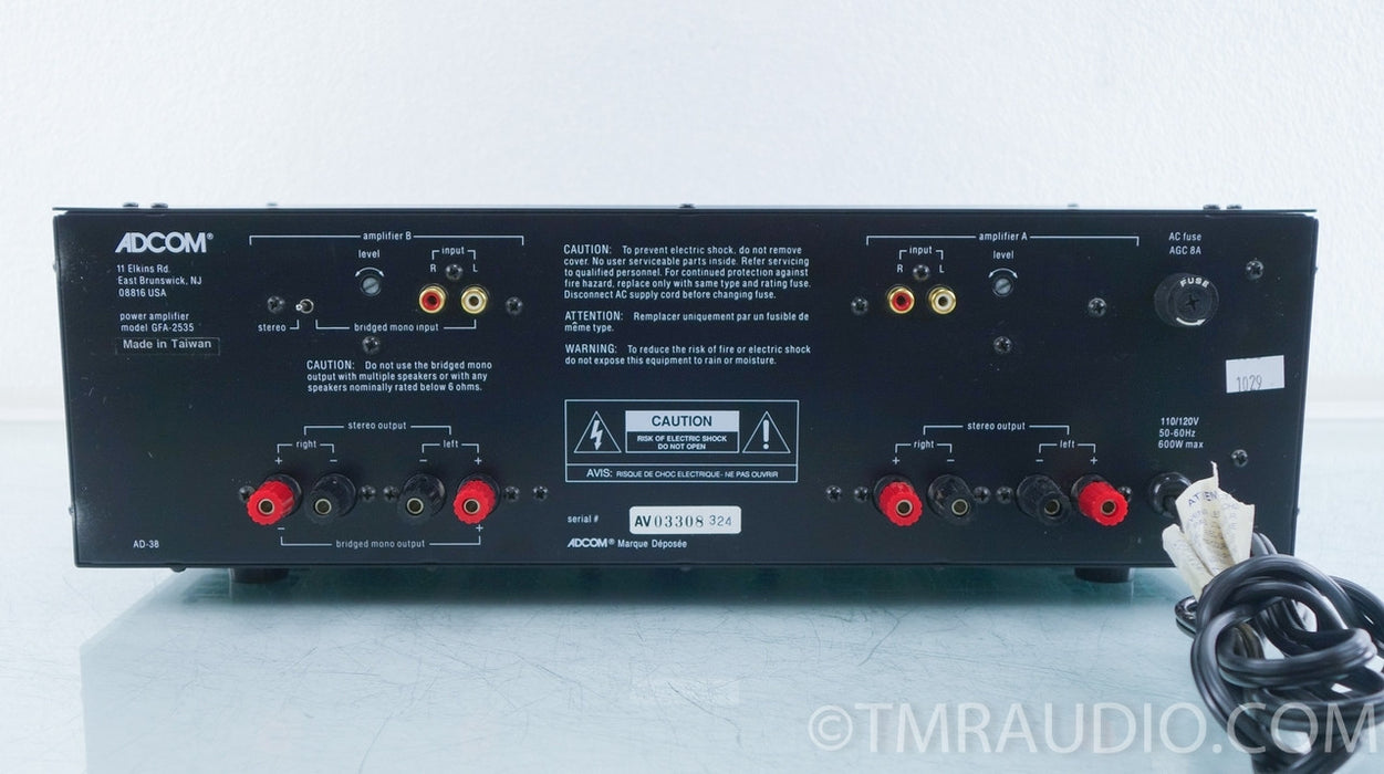 Adcom GFA-2535 Three / Four Channel High Current Audio Power Amplifier 1