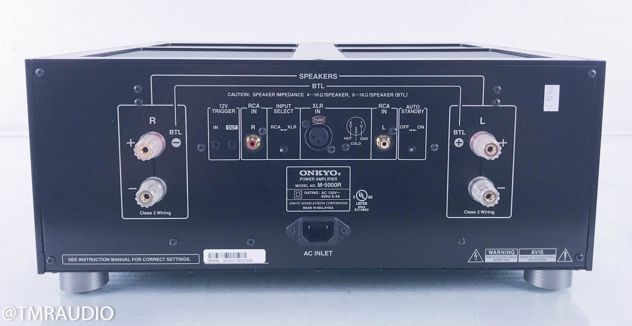 Onkyo M-5000R Stereo Power Amplifier (2/2)