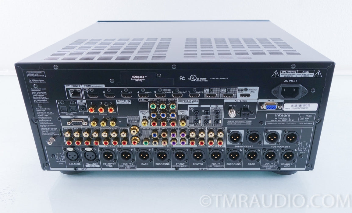 Integra DHC-80.6 Home Theater Preamplifier / Processor — The Music