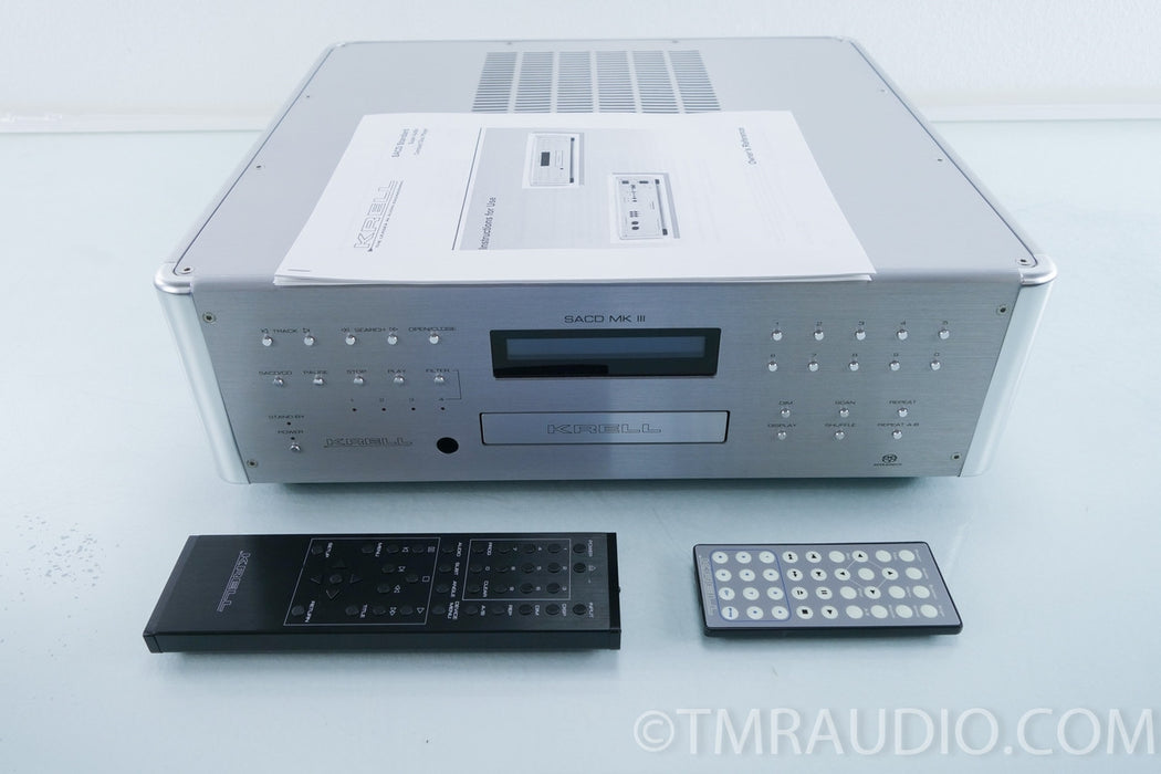 Krell SACD Standard MK III Stereo & Multichannel CD Player