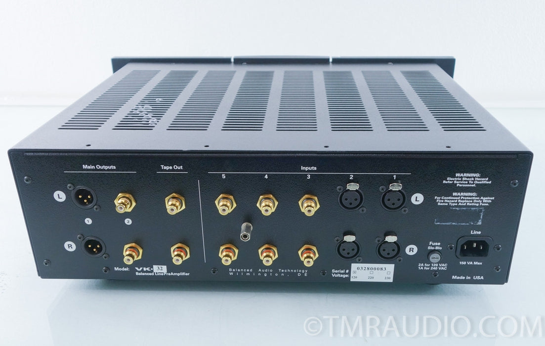 Balanced Audio Technology VK-32 Tube Preamplifier