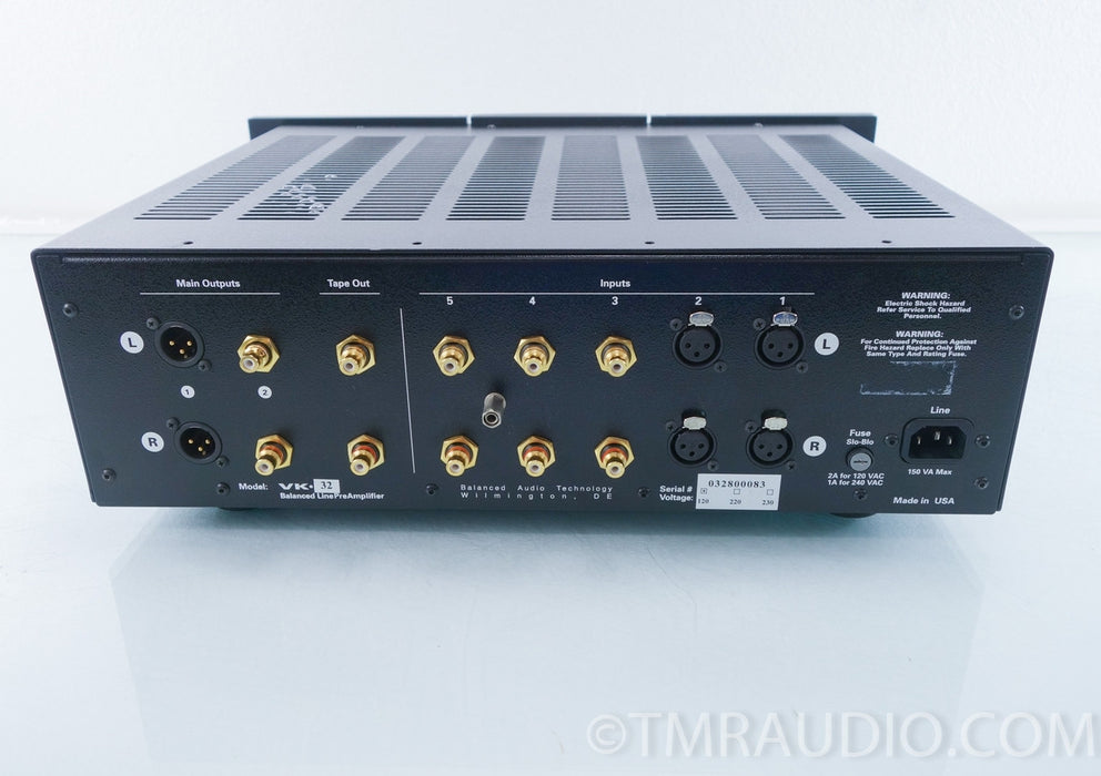 Balanced Audio Technology VK-32 Tube Preamplifier