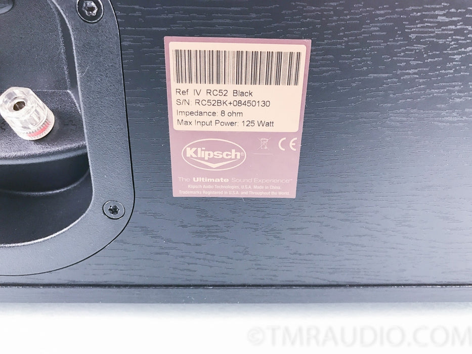 Klipsch Reference RC-52 Center Channel Speaker