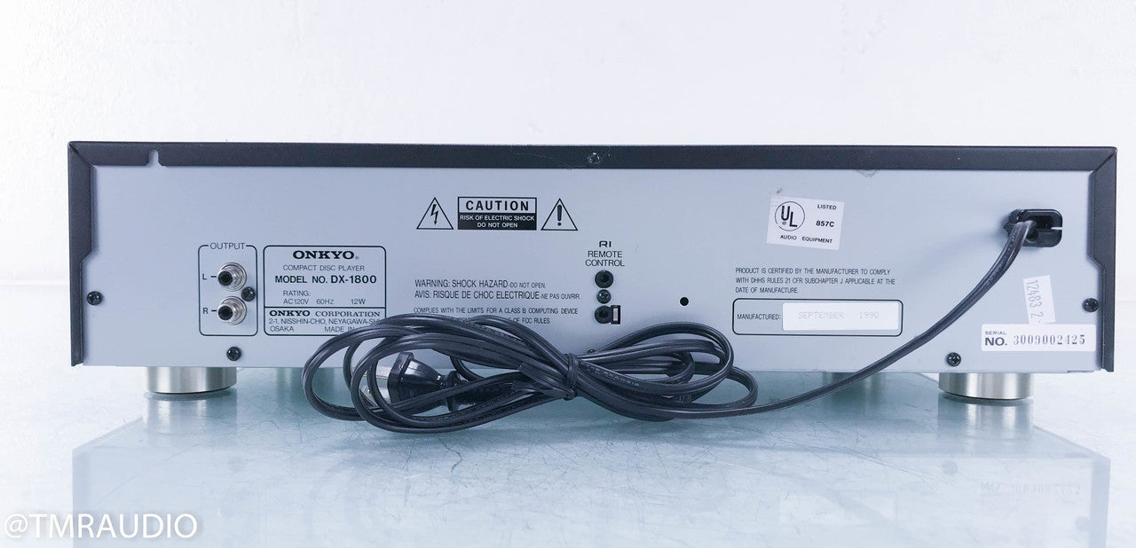 Onkyo DX-1800 Single Disc CD Player