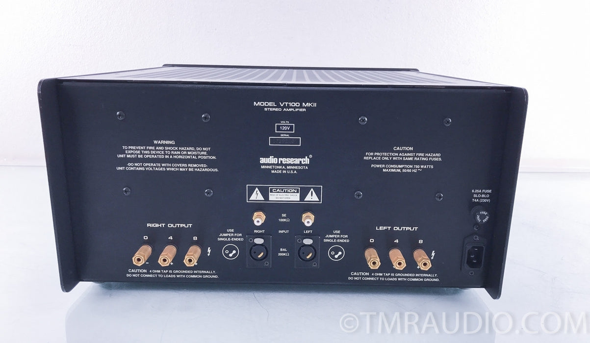 Audio Research VT100 MK II Stereo Tube Power Amplifer