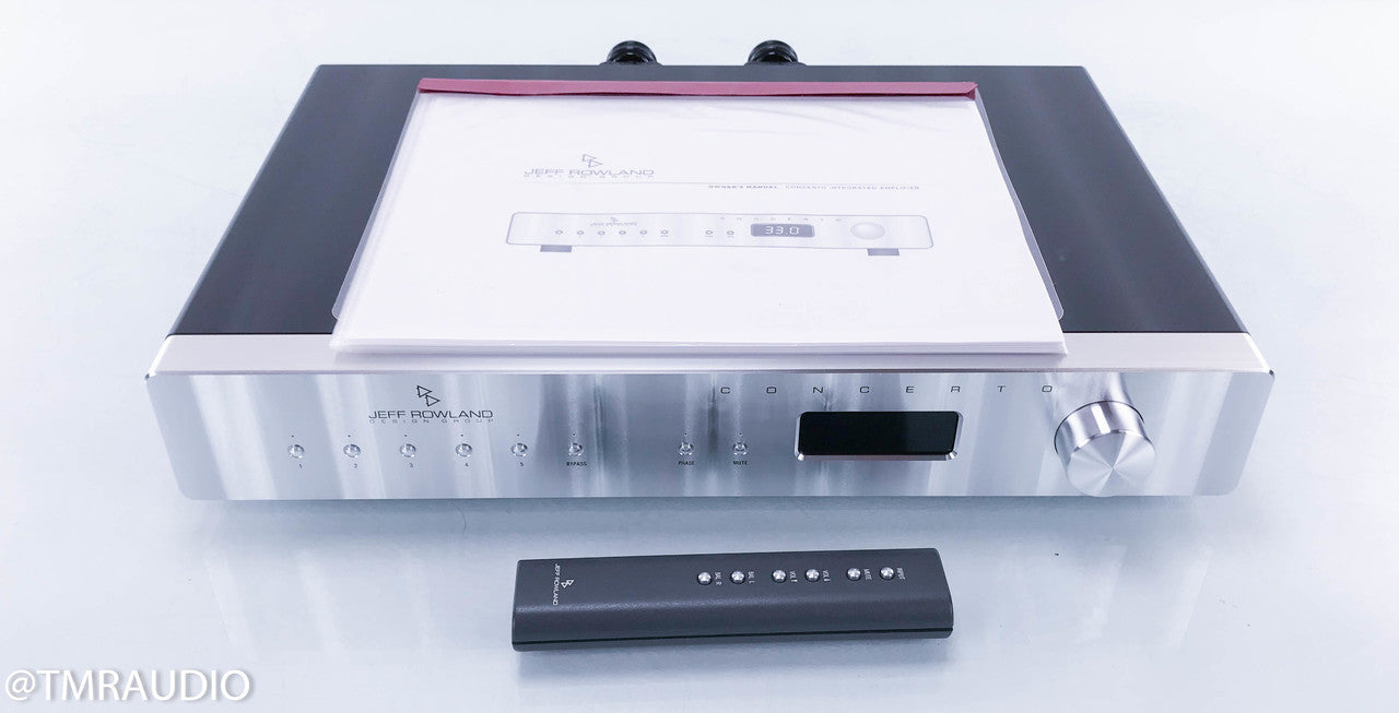 JEFF ROWLAND CONCERTO INTEGRATED 美品 Jeff Rowland Concerto Stereo Integrated Amplifier — The Music Room