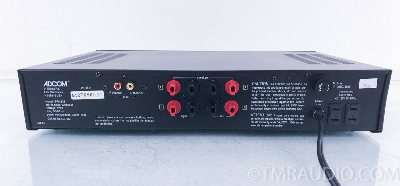 Adcom GFA-535 Stereo Power Amplifier