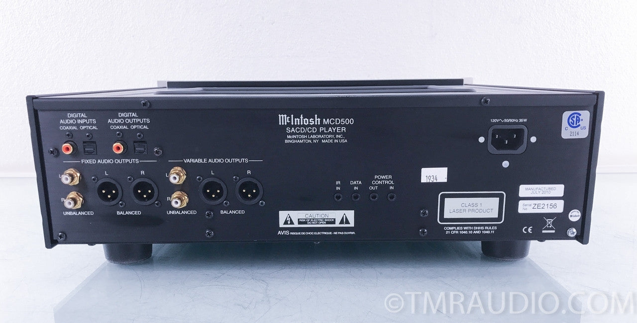 McIntosh MCD500 SACD / CD Player